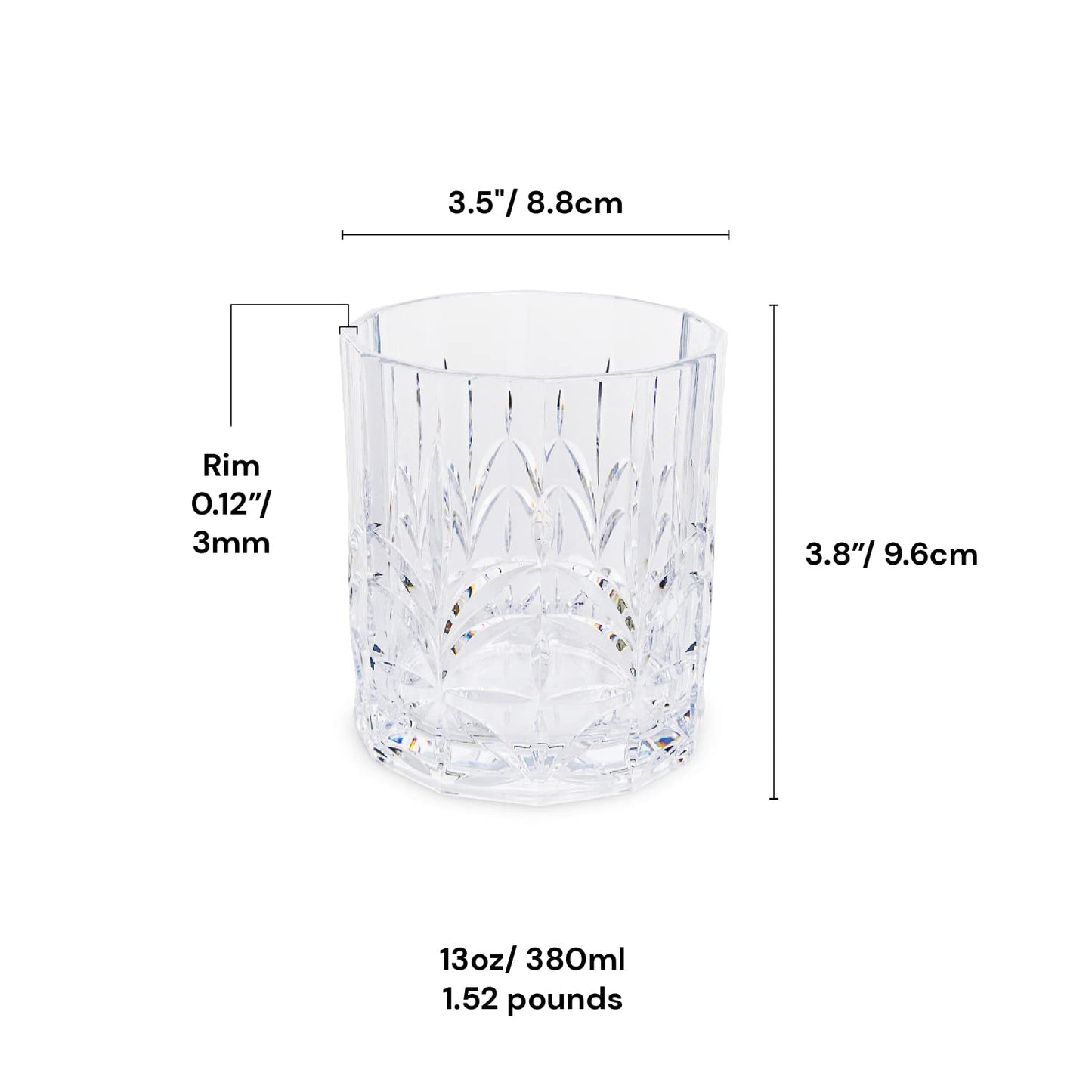 Myrtle Beach Shatterproof Plastic Short Tumbler, 13oz